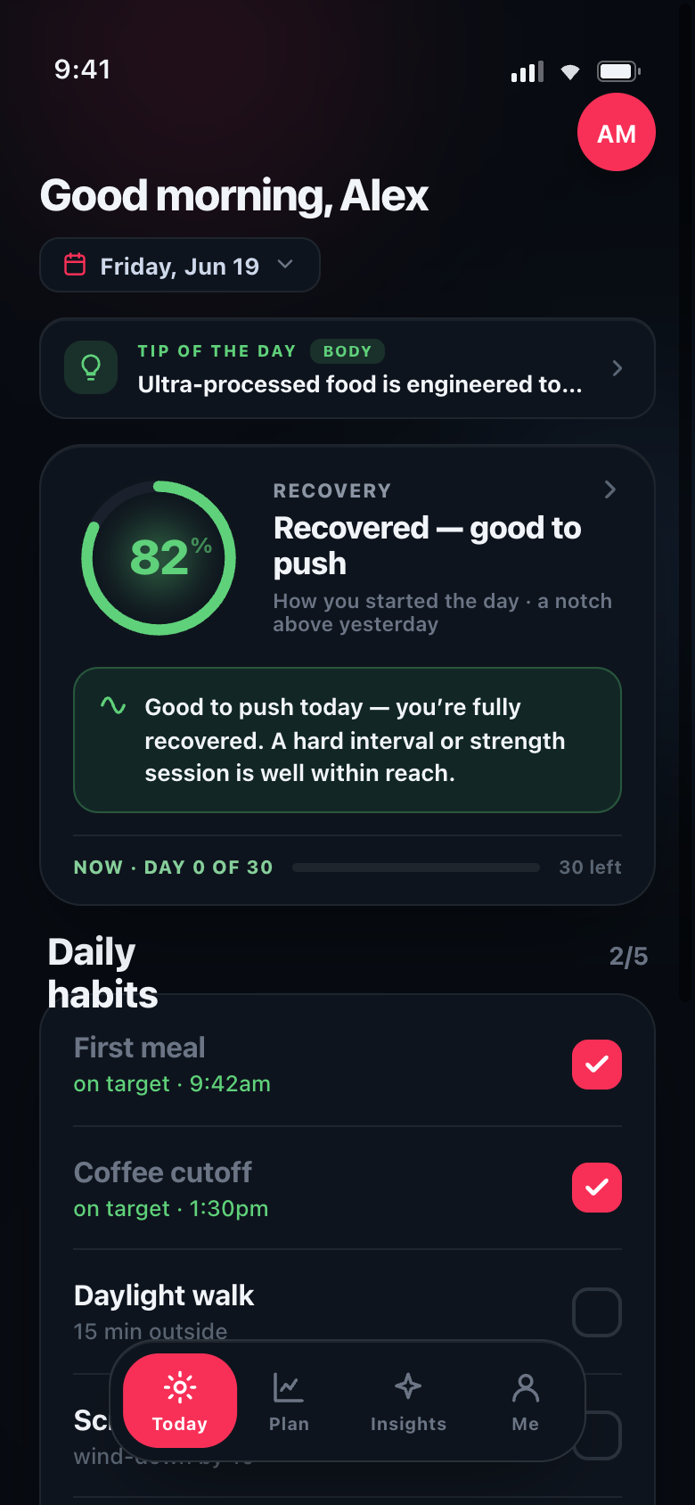 Cadence daily coaching